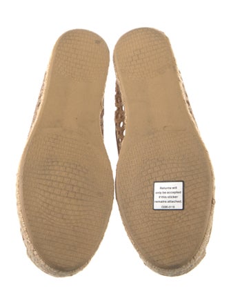 Stuart Weitzman Glitter Lasercut Accents Espadrilles