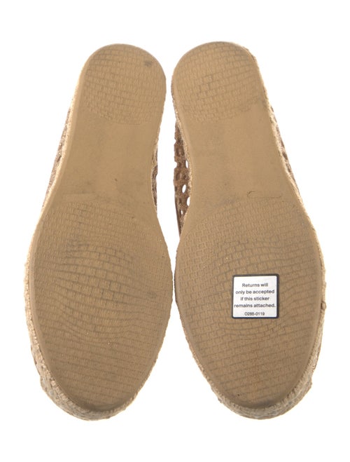Stuart Weitzman Glitter Lasercut Accents Espadrilles