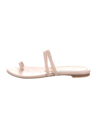 Stuart Weitzman Leather Slides