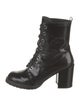 Stuart Weitzman Patent Leather Combat Boots