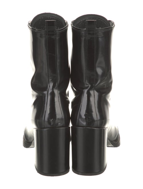 Stuart Weitzman Patent Leather Combat Boots