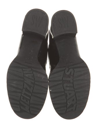 Stuart Weitzman Patent Leather Combat Boots