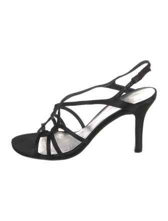 Stuart Weitzman Satin Slingback Sandals