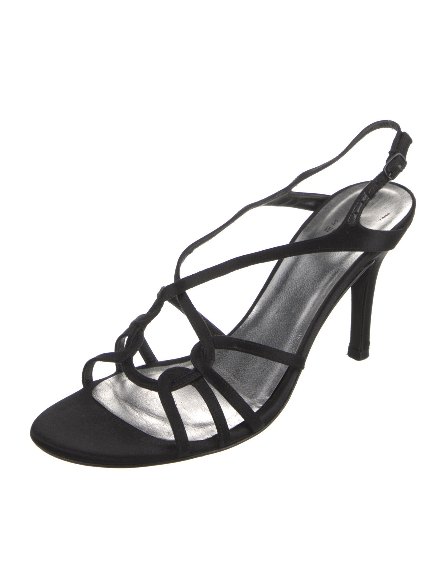 Stuart Weitzman Satin Slingback Sandals