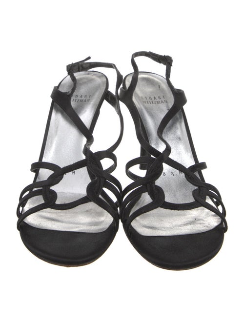 Stuart Weitzman Satin Slingback Sandals
