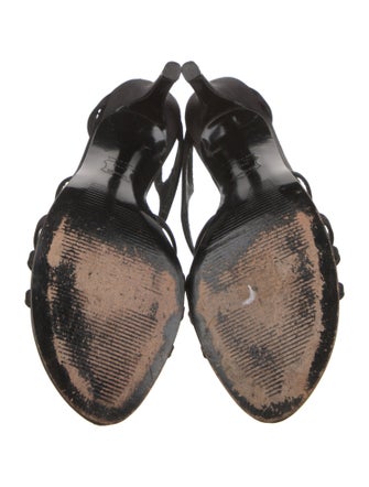 Stuart Weitzman Satin Slingback Sandals