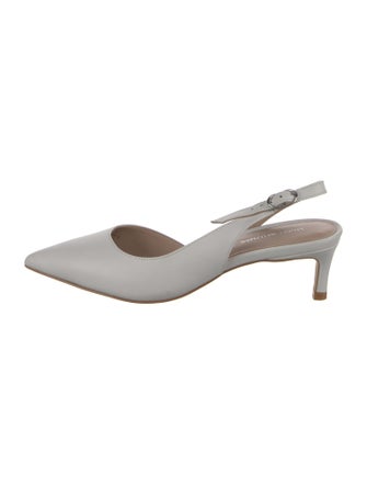 Stuart Weitzman Leather Slingback Pumps