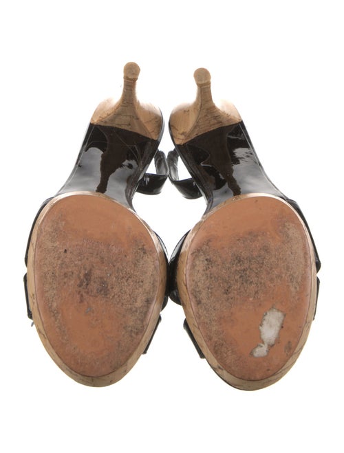 Stuart Weitzman Patent Leather Slingback Sandals