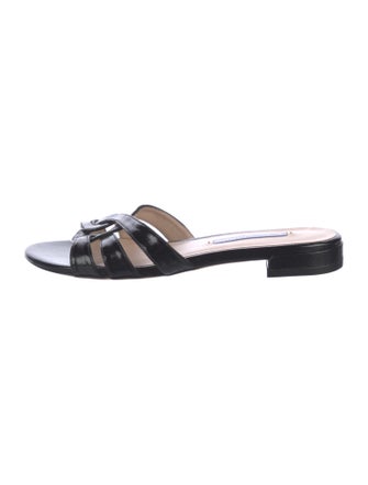 Stuart Weitzman Leather Slides