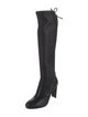 Stuart Weitzman Leather Lace-Up Boots