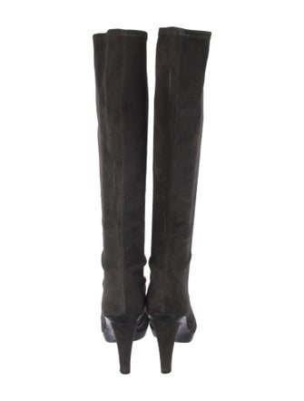 Stuart Weitzman Suede Sock Boots