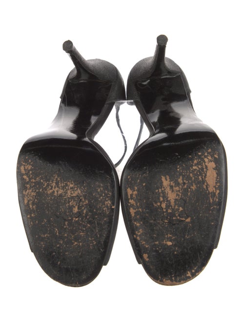 Stuart Weitzman Satin Crystal Embellishments Sandals