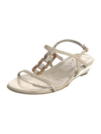 Stuart Weitzman Patent Leather Slingback Sandals