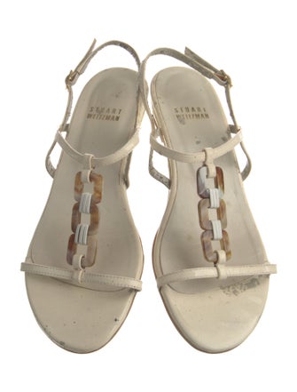 Stuart Weitzman Patent Leather Slingback Sandals