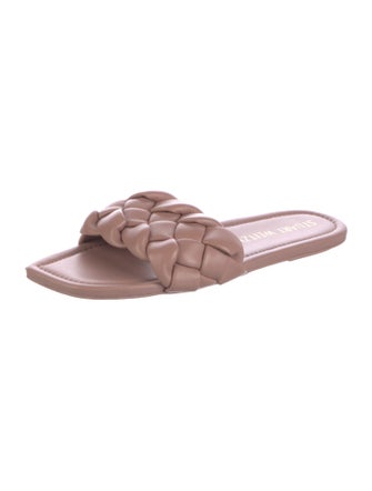 Stuart Weitzman Leather Slides