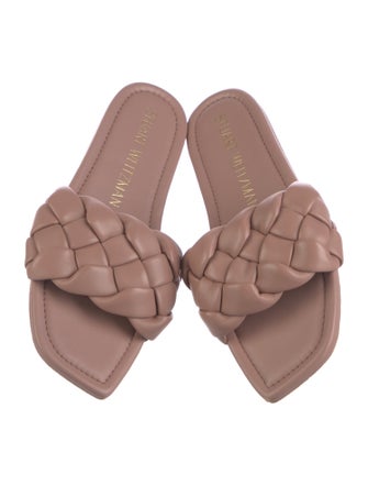 Stuart Weitzman Leather Slides