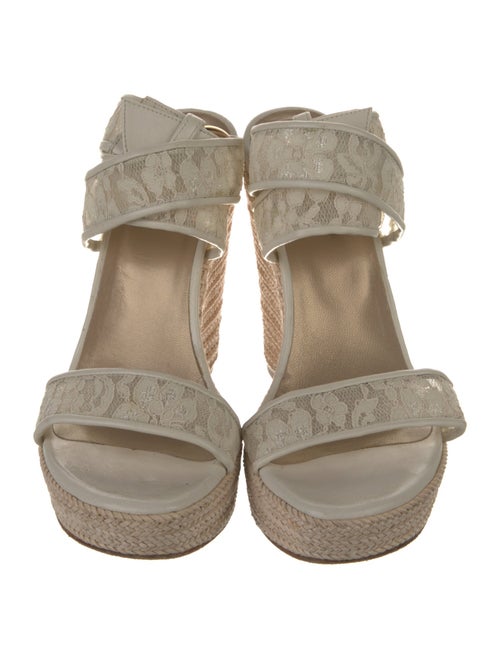 Stuart Weitzman Lace Lace Pattern Espadrilles