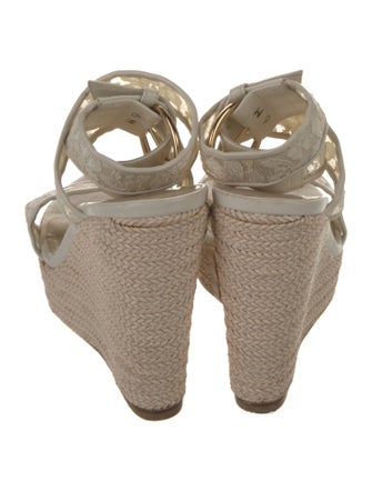 Stuart Weitzman Lace Lace Pattern Espadrilles