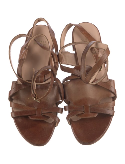 Stuart Weitzman Leather Gladiator Sandals