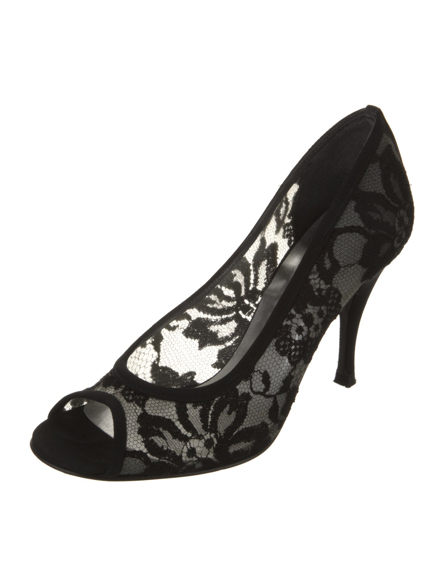 Stuart Weitzman Lace Lace Pattern Pumps