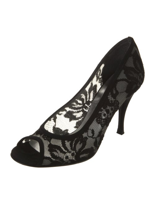 Stuart Weitzman Lace Lace Pattern Pumps