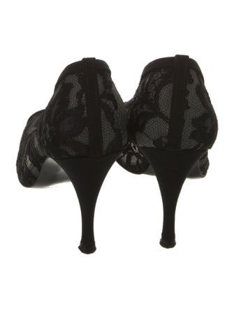 Stuart Weitzman Lace Lace Pattern Pumps