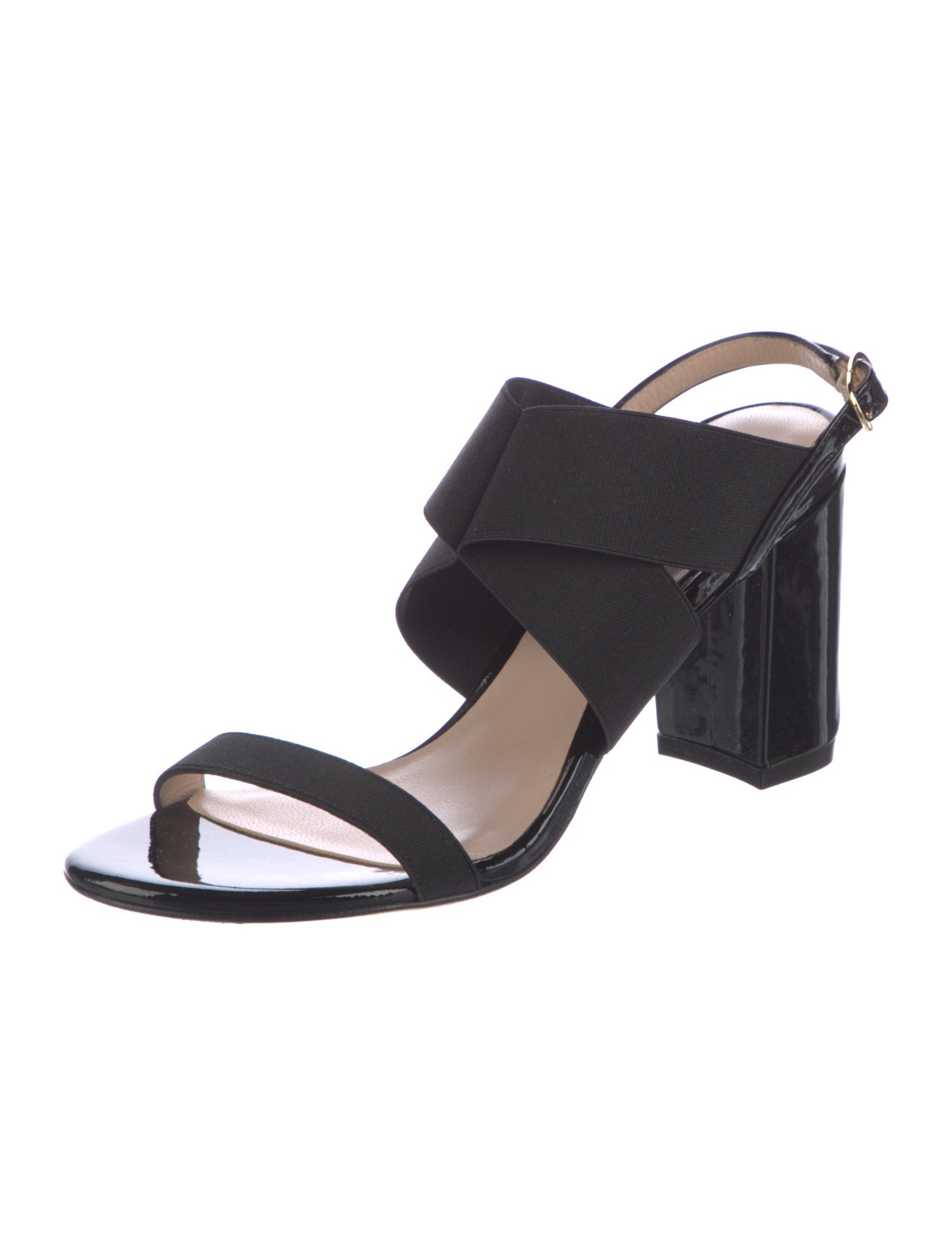 Stuart Weitzman Patent Leather Slingback Sandals