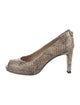Stuart Weitzman Leather Animal Print Pumps