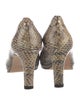 Stuart Weitzman Leather Animal Print Pumps