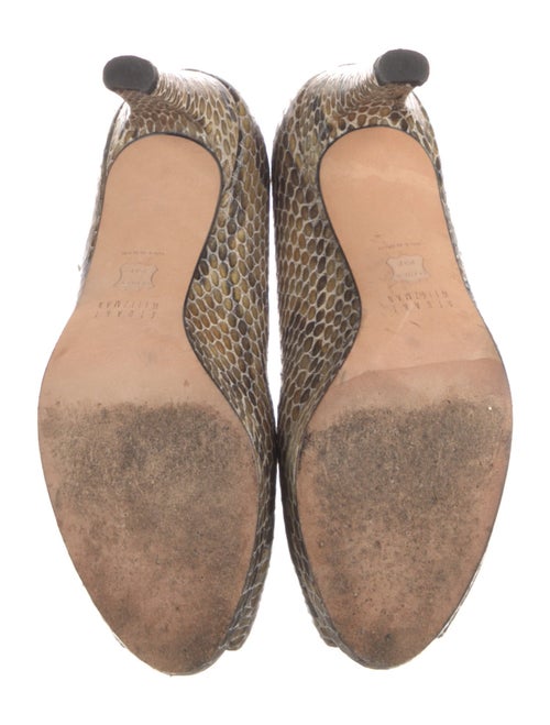Stuart Weitzman Leather Animal Print Pumps