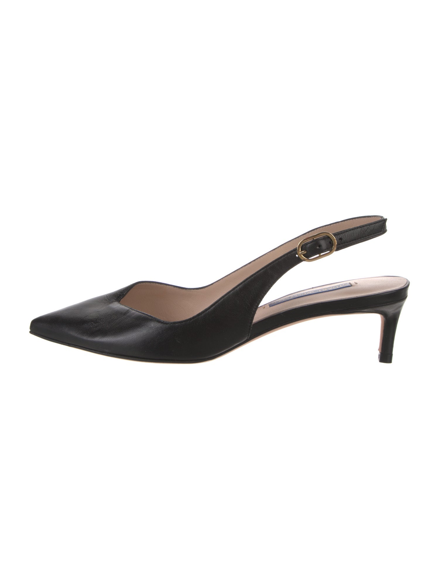 Stuart Weitzman Leather Slingback Pumps