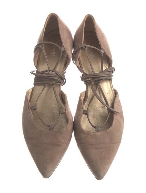 Stuart Weitzman Suede D'Orsay Flats