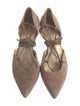 Stuart Weitzman Suede D'Orsay Flats