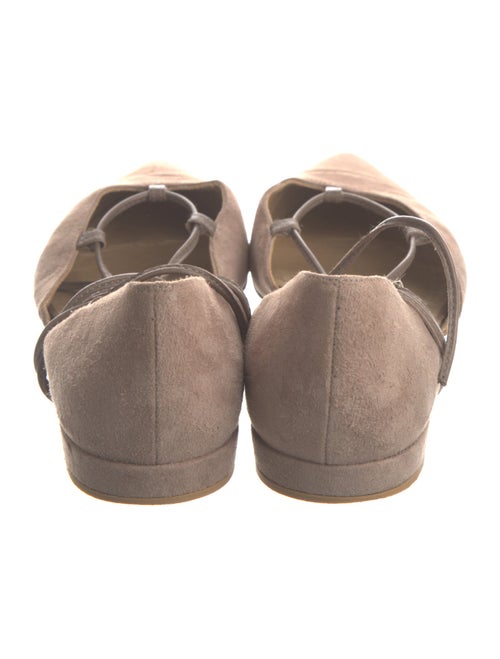 Stuart Weitzman Suede D'Orsay Flats