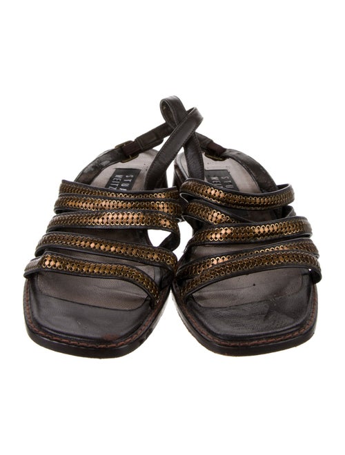 Stuart Weitzman Leather Slingback Sandals