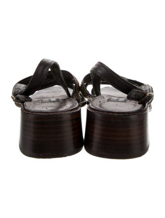 Stuart Weitzman Leather Slingback Sandals