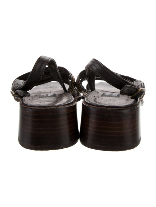 Stuart Weitzman Leather Slingback Sandals