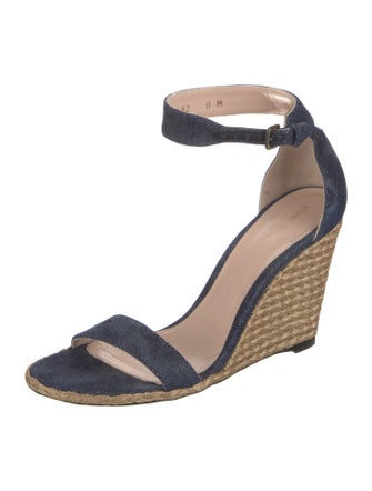 Stuart Weitzman Denim Espadrilles