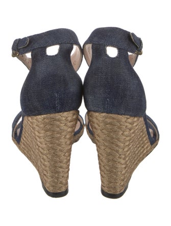 Stuart Weitzman Denim Espadrilles