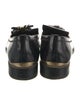 Stuart Weitzman Leather Tassel Accents Loafers