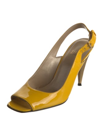 Stuart Weitzman Patent Leather Slingback Pumps