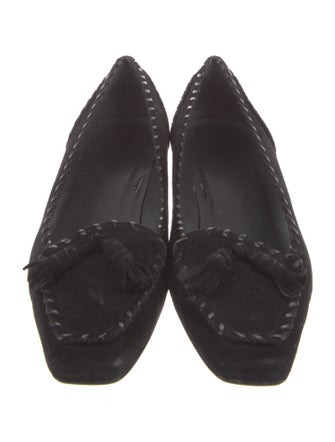 Stuart Weitzman Suede Tassel Accents Pumps