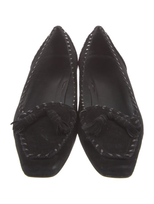 Stuart Weitzman Suede Tassel Accents Pumps