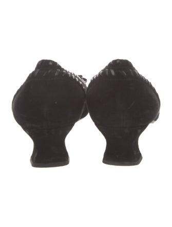 Stuart Weitzman Suede Tassel Accents Pumps