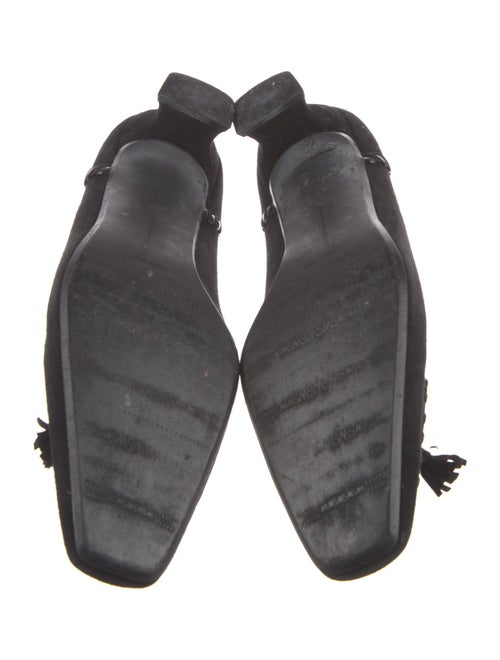 Stuart Weitzman Suede Tassel Accents Pumps