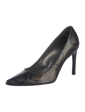 Stuart Weitzman Leather Animal Print Pumps