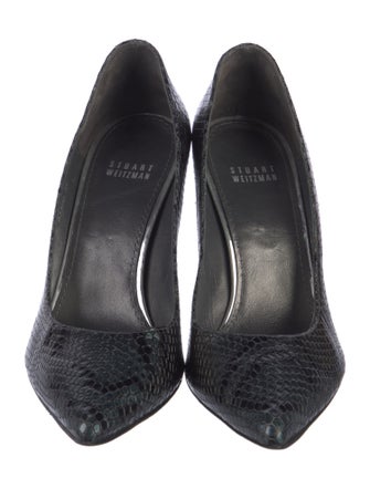 Stuart Weitzman Leather Animal Print Pumps