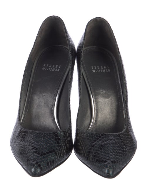 Stuart Weitzman Leather Animal Print Pumps