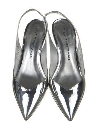 Stuart Weitzman Patent Leather Slingback Pumps