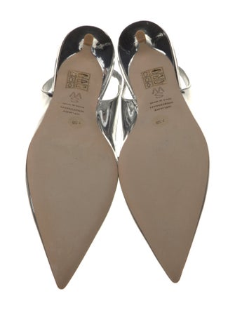 Stuart Weitzman Patent Leather Slingback Pumps